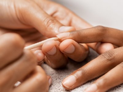 A manicure at Cinzia Spa in Myrtle Beach